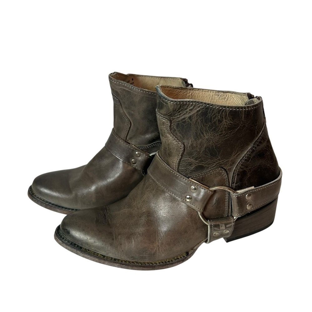 Freebird by Steven Womens Santiago Distressed Leather Harness Boots Size 8 - Picture 5 of 10